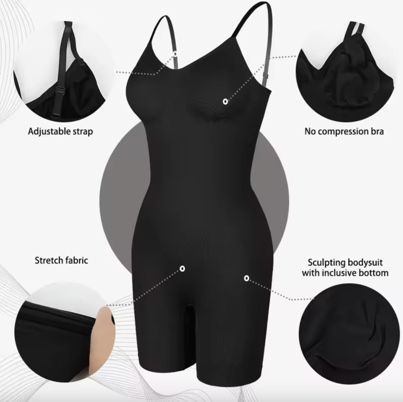 Shapeness™ Sculpting Bodysuit with Shorts