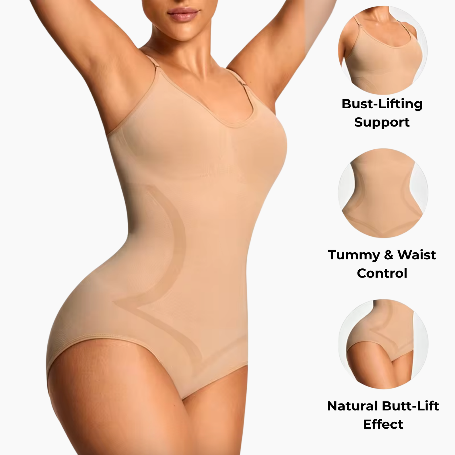 Shapeness™ Sculpting Bodysuit -  Light Shape