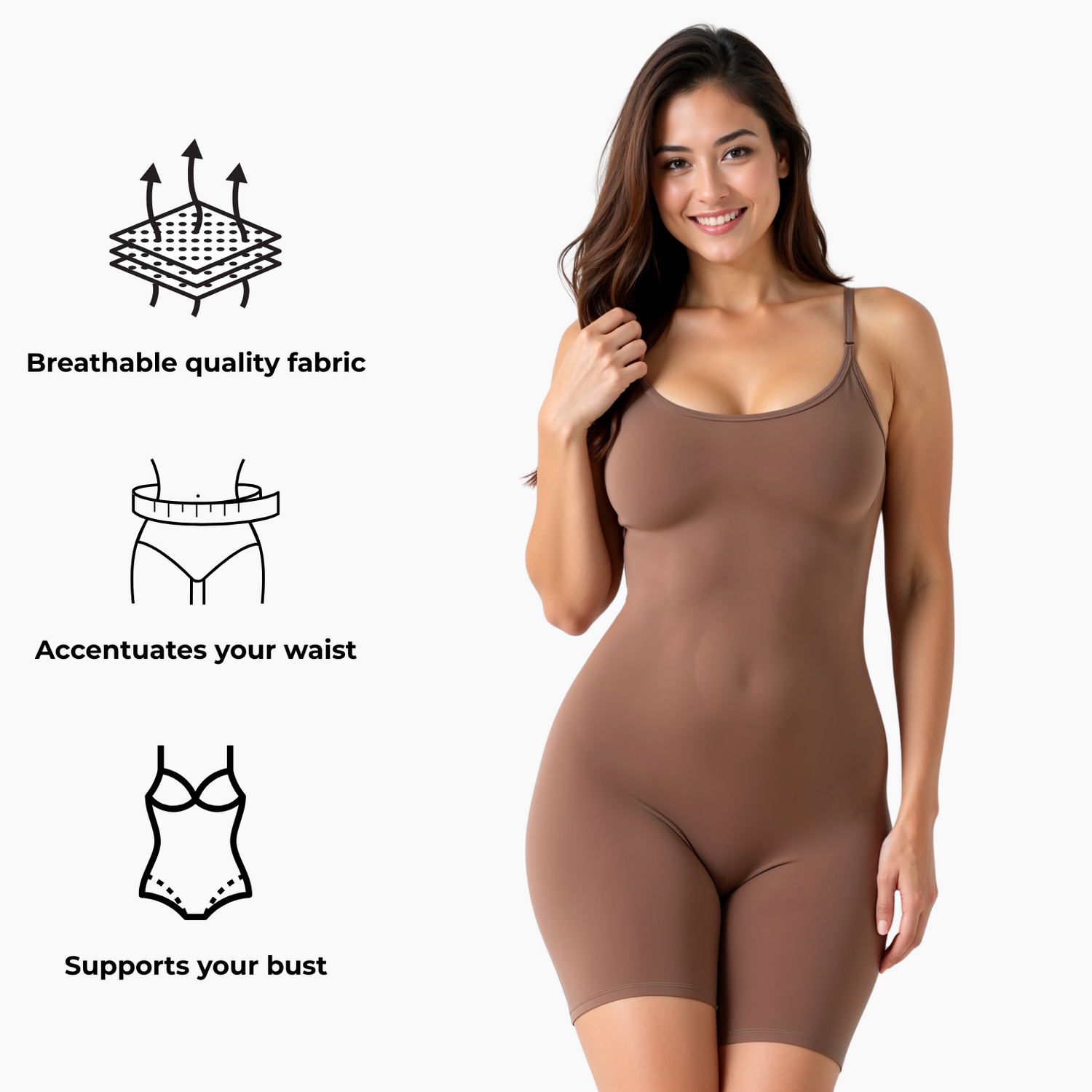 Shapeness™  Sculpting Bodysuit with Shorts